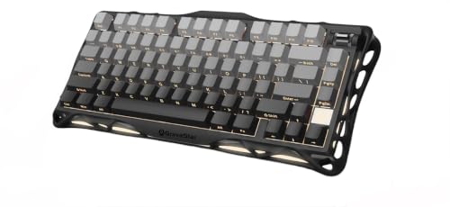 GravaStar Mercury K1 75% Wireless Mechanical Gaming Keyboard, Aluminum Alloy, Gasket Compact Custom Keyboard Hot-Swap Socket, Linear Switches, RGB Backlit【Gradient Black】