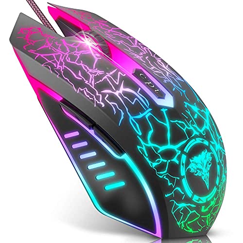 BENGOO Gaming Mouse Wired with RGB Backlit, Ergonomic PC Computer Mice