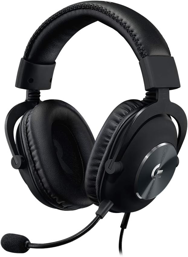 Logitech G Pro X Wired Gaming Headset: Blue VO!CE Detachable Boom Mic, DTS 7.1, 50 mm Drivers, USB/3.5mm Aux, Spare Memory...