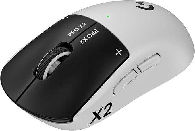 Logitech G PRO X2 SUPERSTRIKE Wireless Gaming Mouse: Customizable Rapid Trigger Magnetic Analog Switches, Adjustable Click Haptics, 61g Ultra Lightweight, USB-C, <8K Polling, for P