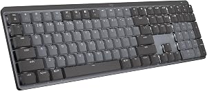 Logitech MX Mechanical Wireless Illuminated Performance Keyboard, Tactile Quiet Switches, 