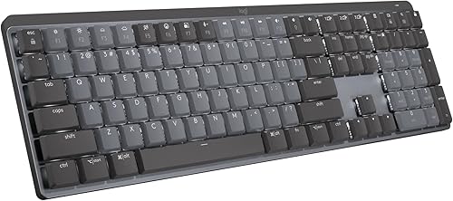Logitech MX Mechanical Wireless Illuminated Performance Keyboard, Tact — Build quality and design details up close