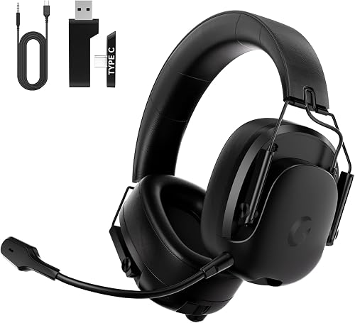 syndesmos Wireless Gaming Headset for PS5, PC, PS4, Switch, Gaming Hea — Build quality and design details up close