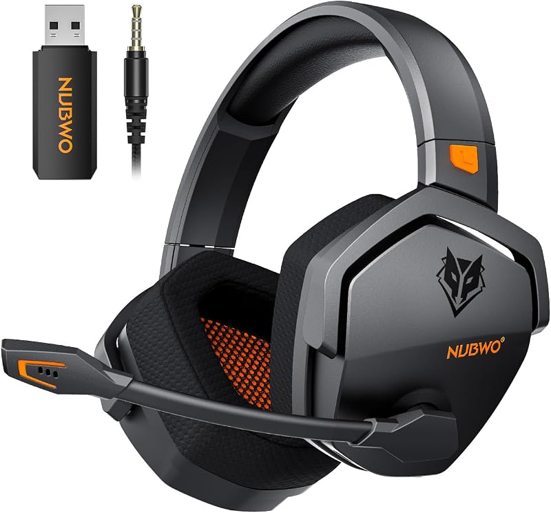 NUBWO Wireless Gaming Headset with Mic for Ps5 Ps4 PC