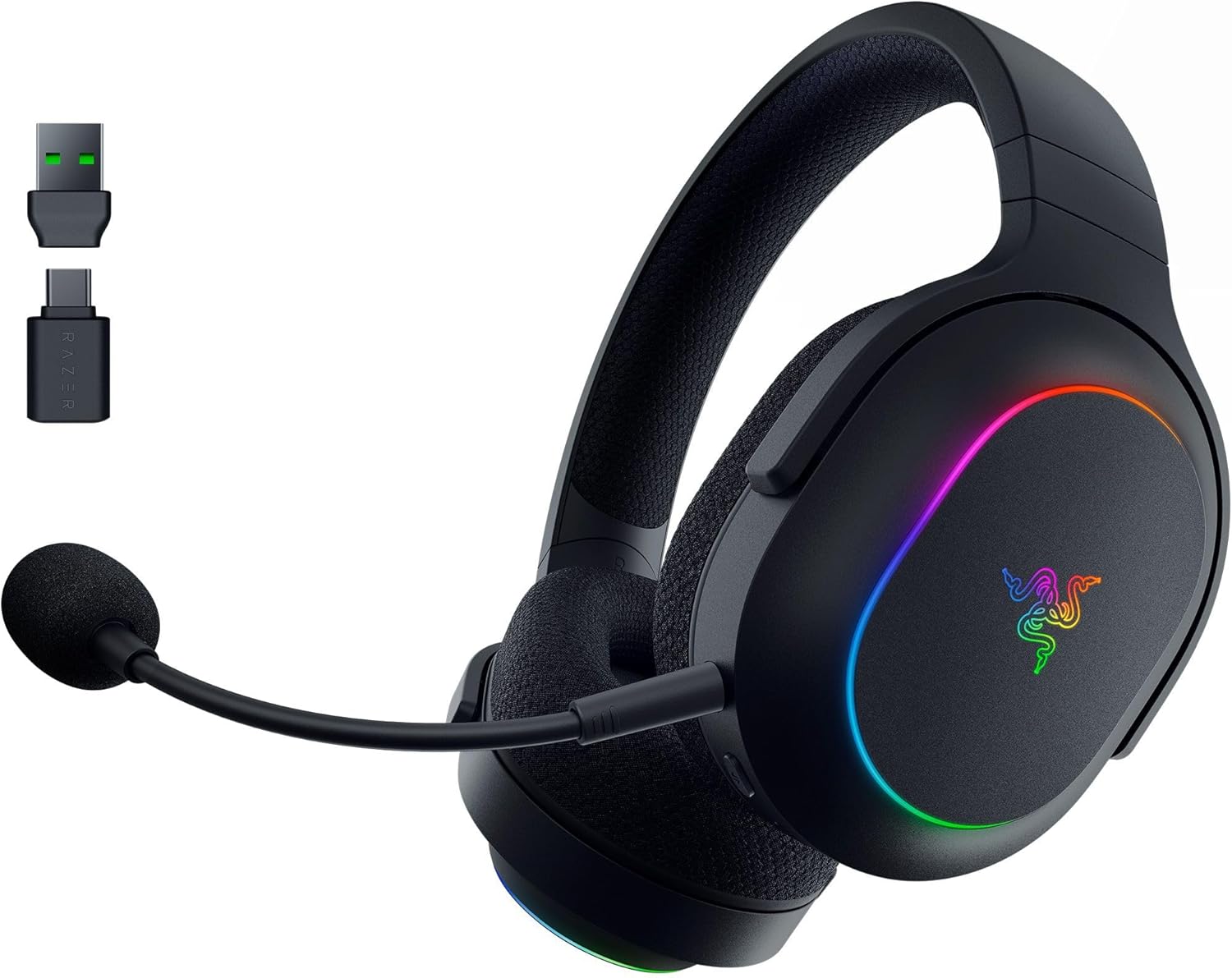 Razer Barracuda X Chroma Wireless Gaming Headset: 2.4GHz Wireless & Bluetooth - Lightweight - Chroma RGB - 40mm Drivers - ...