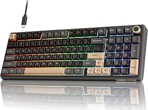 RK ROYAL KLUDGE R98 Pro Wired Mechanical Keyboard, 96% Creamy Gaming Keyboard RGB Backlit 