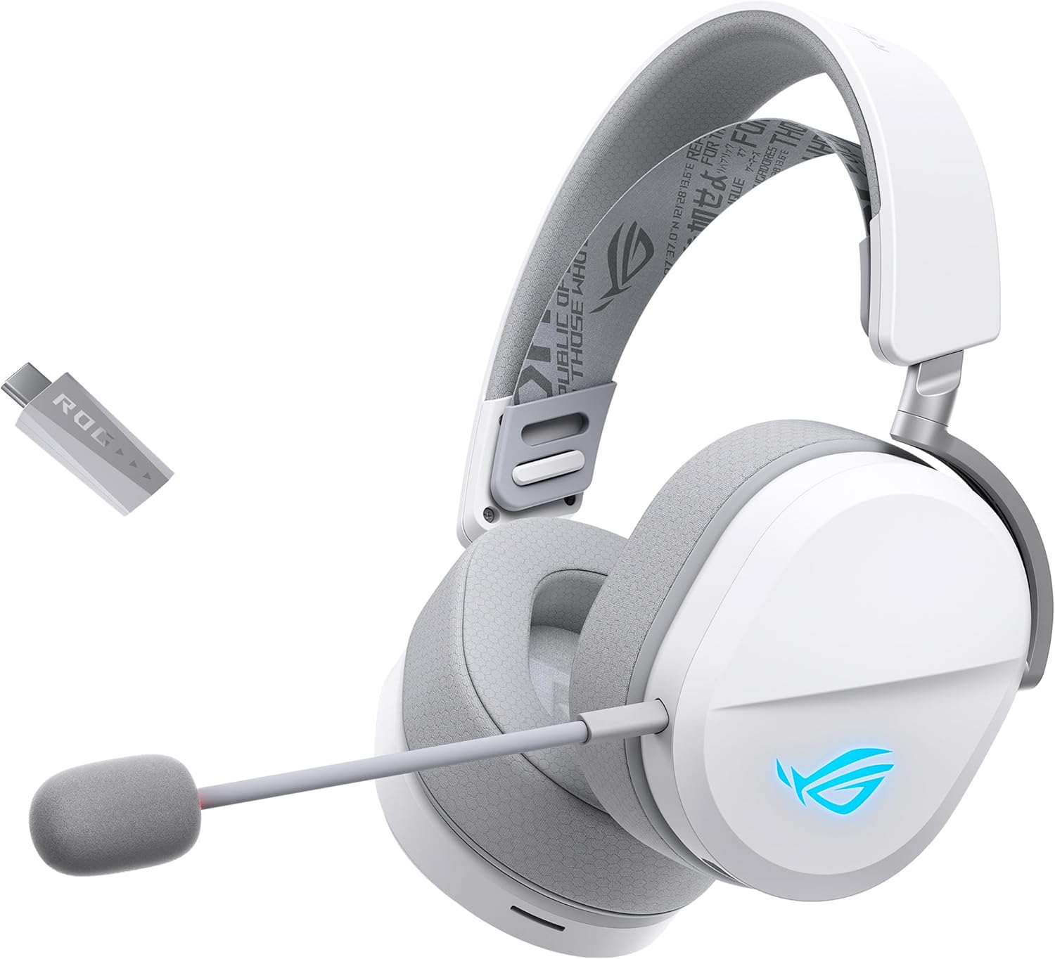 ASUS ROG Pelta Wireless Gaming Headset with Detachable Mic – Tri-Mode (BT, 2.4GHz, USB-C) 50mm Titanium-Plated Drivers, 70...