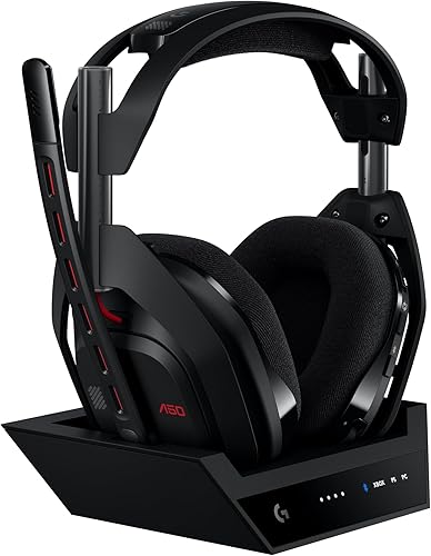 Logitech G Astro A50 Multi-Platform Wireless Gaming Headset + Base Sta — Build quality and design details up close