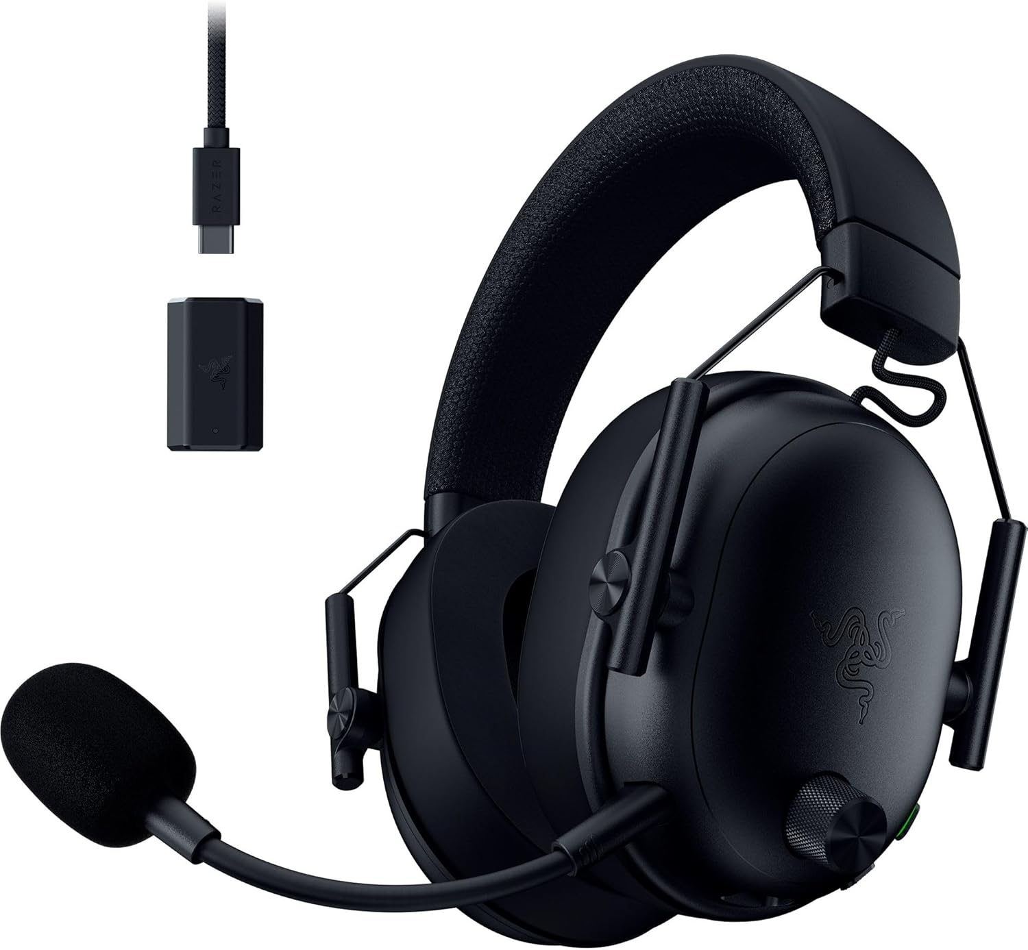 Razer BlackShark V3 Wireless Gaming Headset for PC: 50mm Drivers - Super Wideband Mic - 2.4 GHz, Bluetooth, USB - Works wi...
