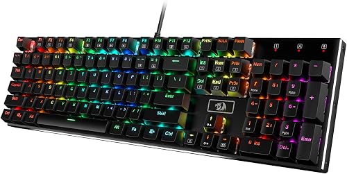 Redragon K556 RGB LED Backlit Wired Mechanical Gaming Keyboard, 104 Ke — Real-world performance testing in action