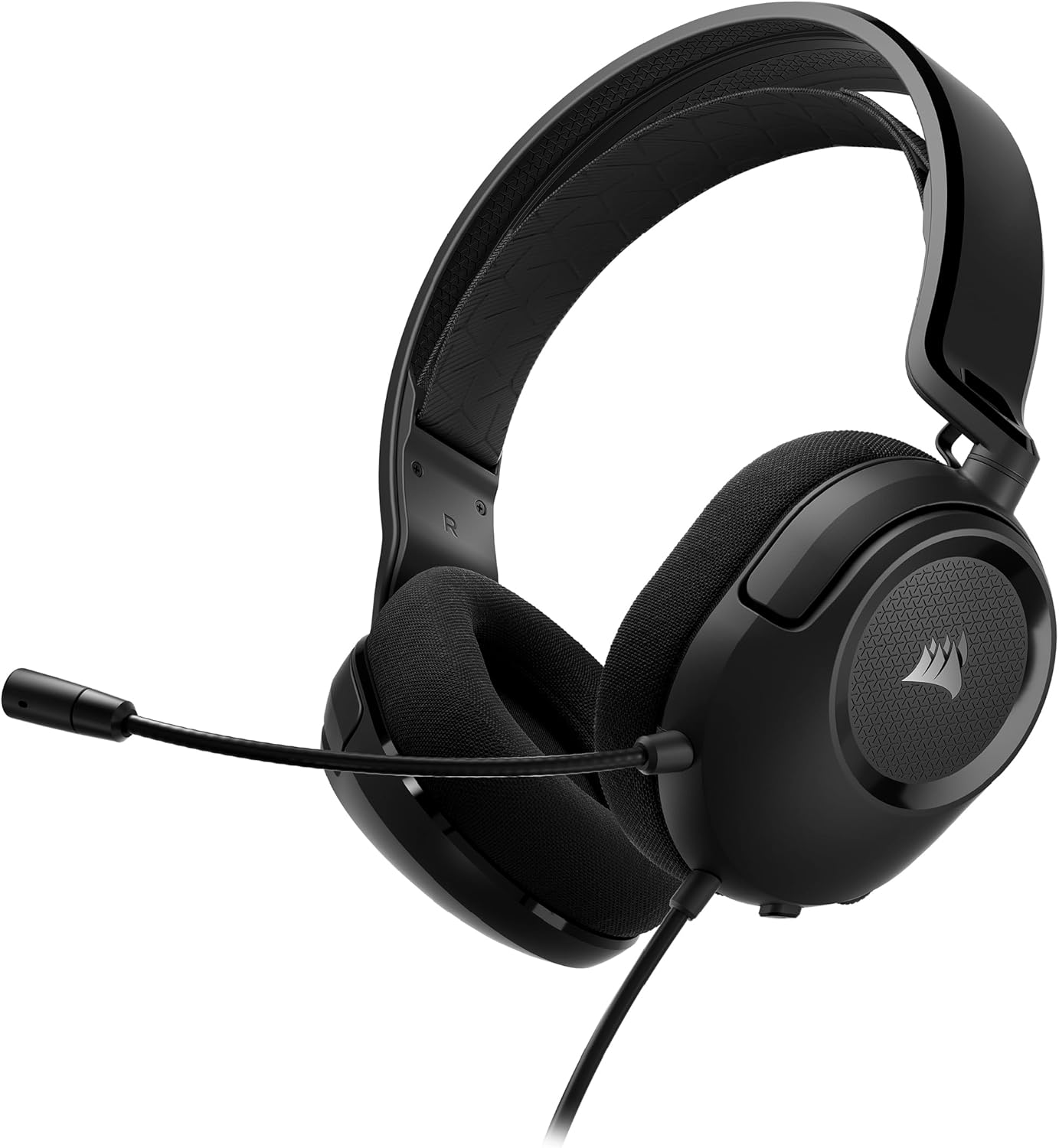 Corsair HS35 v2 Multiplatform Wired Gaming Headset – Flexible Omni-Directional Microphone – Universal 3.5mm Connection – P...
