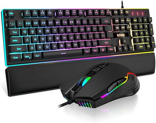 RedThunder K10 Wired Gaming Keyboard and Mouse and Wrist Rest Combo, R — Real-world performance testing in action