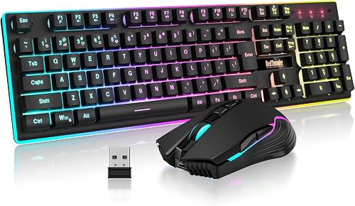 RedThunder K10 Wireless Gaming Keyboard and Mouse Combo, LED Backlit R — Real-world performance testing in action