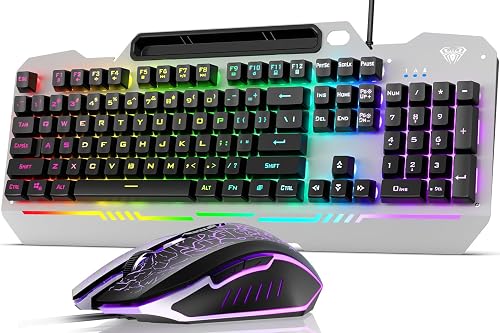 AULA Gaming Keyboard and Mouse, 104 Keys RGB Backlit Computer Keyboard — Real-world performance testing in action