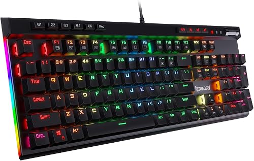 Redragon K580 VATA RGB LED Backlit Mechanical Gaming Keyboard with Mac — Build quality and design details up close