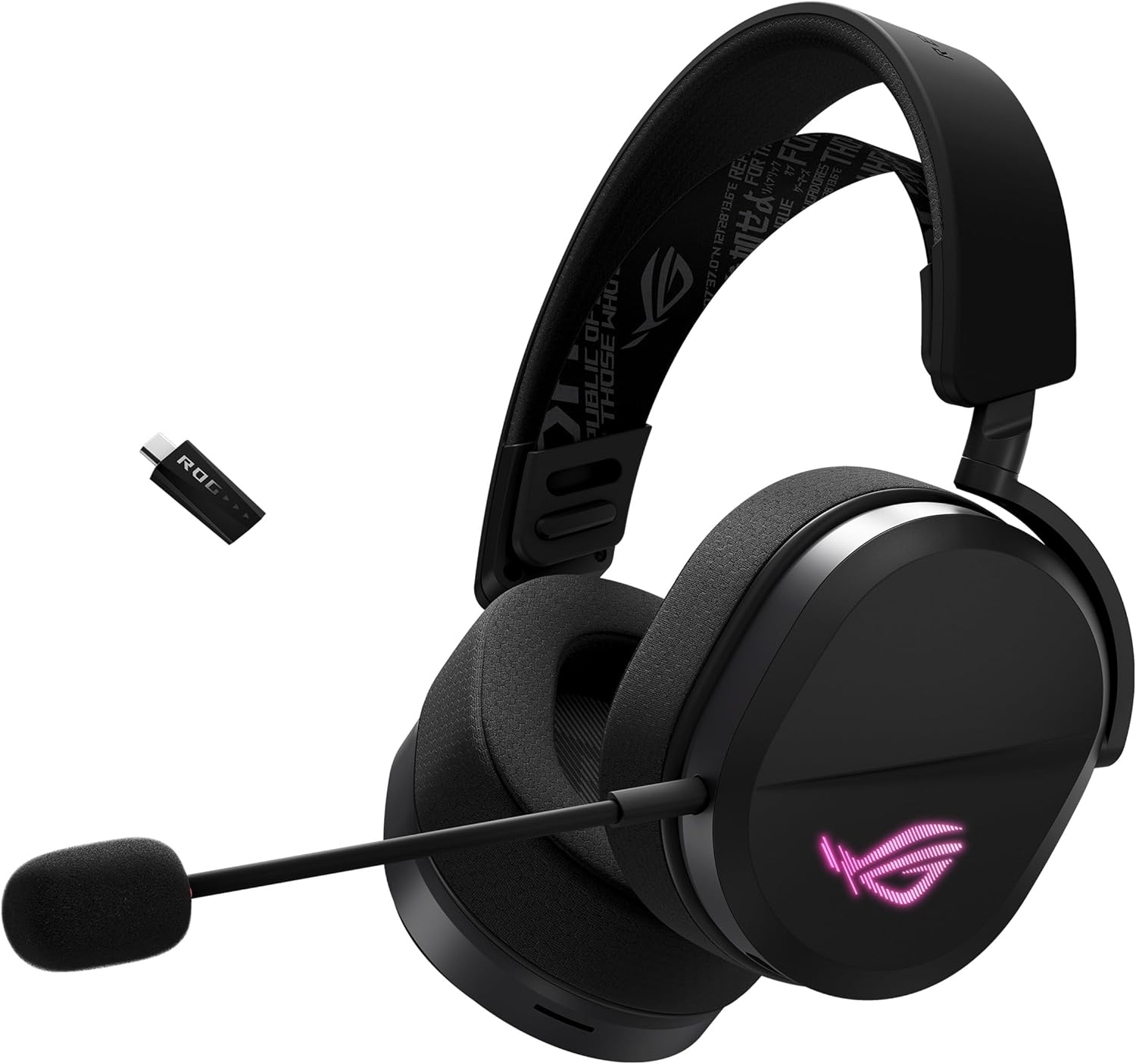 ASUS ROG Pelta Wireless Gaming Headset with Detachable Mic – Tri-Mode (BT, 2.4GHz, USB-C) 50mm Titanium-Plated Drivers, 70...