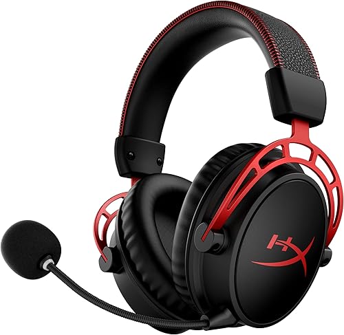 HyperX Cloud Alpha Wireless - Gaming Headset for PC, 300-hour battery — Build quality and design details up close