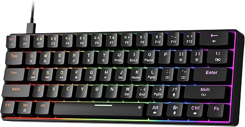 Newmen GM611 Mechanical Keyboard,Rainbow LED Backlit Gaming Wired Keyb — Side-by-side comparison of top picks in this category