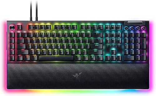 Razer BlackWidow V4 Pro Wired Mechanical Gaming Keyboard: Orange Switc — Build quality and design details up close