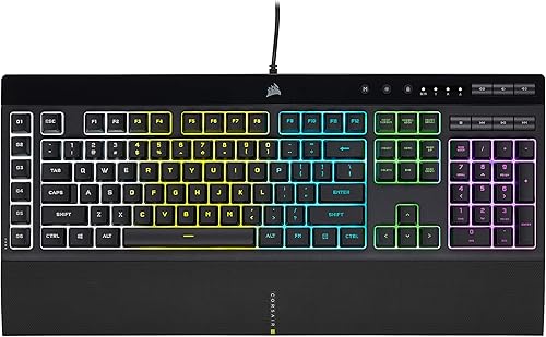 Corsair K55 RGB PRO Membrane Wired Gaming Keyboard – IP42 Dust and Spi — Build quality and design details up close